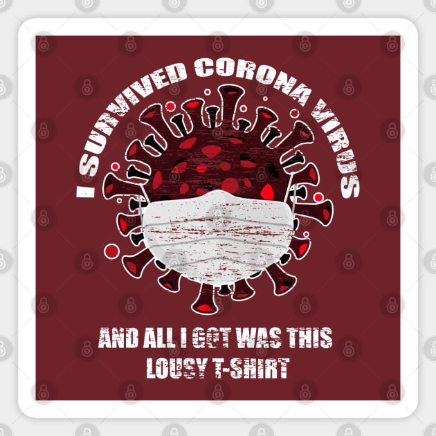 I survived Corona Virus Magnet by creative